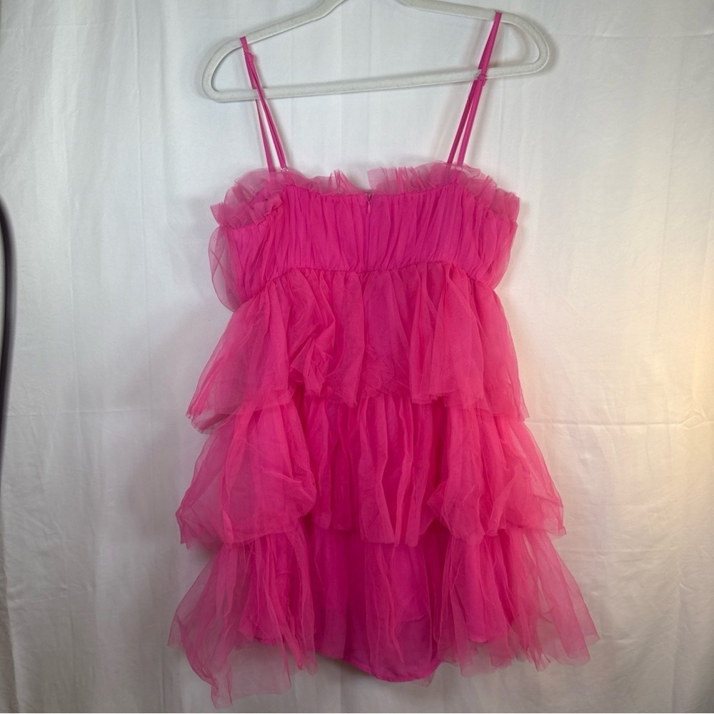 TCEC Pink Layered Mini Dress Size Large NWT - Picture 8 of 14